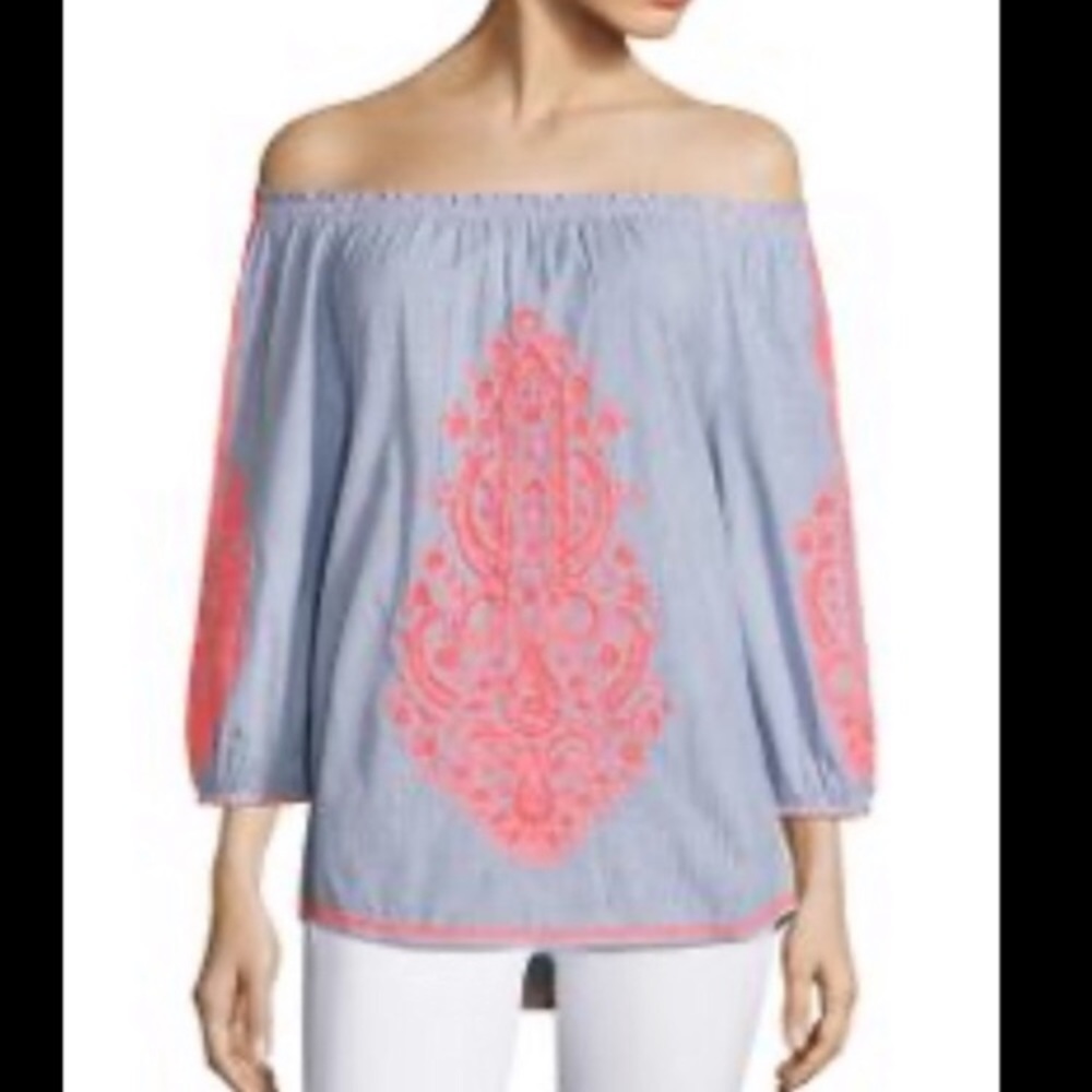 🎭CHRISTOPHE SAUVAT🎭CAI CAI OFF THE SHOULDER TOP